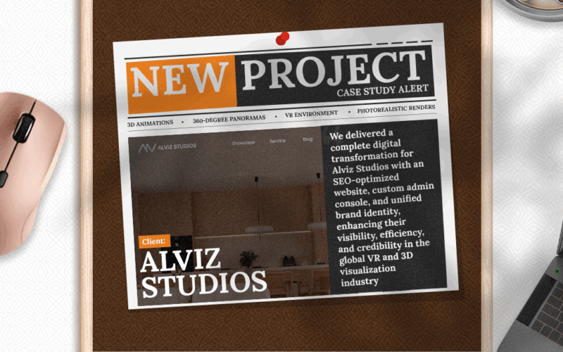 Alviz Studios Website Development